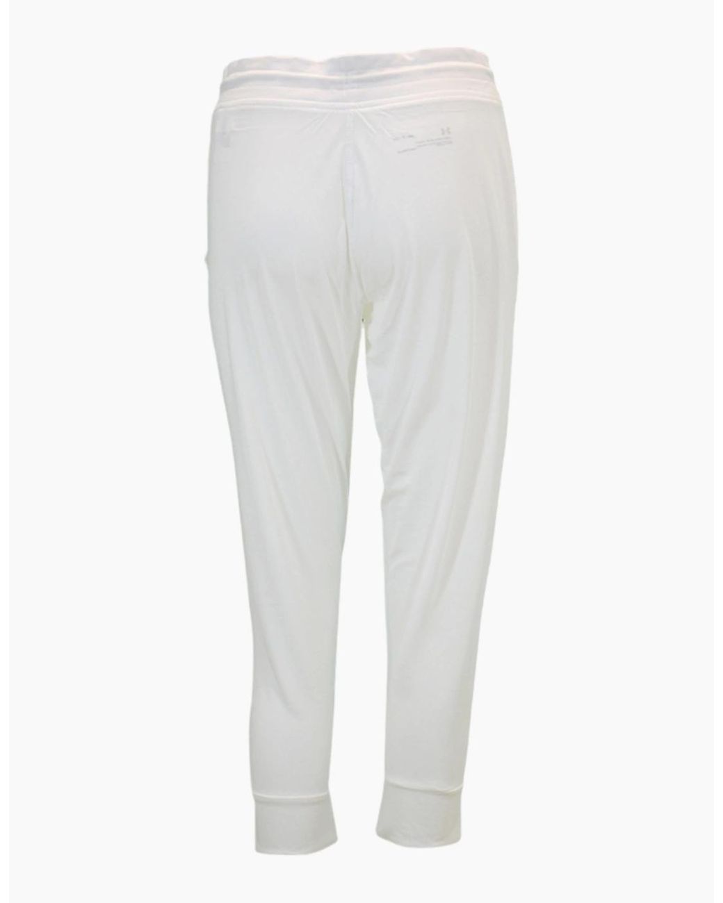 Under Armour White Heat Gear Leggings Loose Ua Capri Joggers Gym Yoga Sweatpant