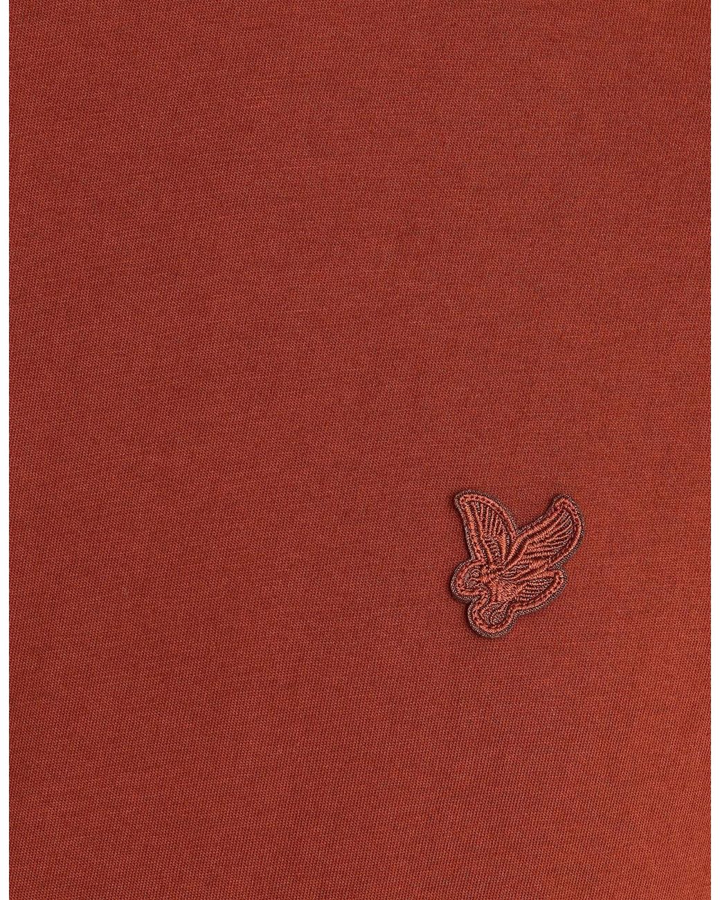 Lyle & Scott Red Superfine Cotton T-Shirt for men