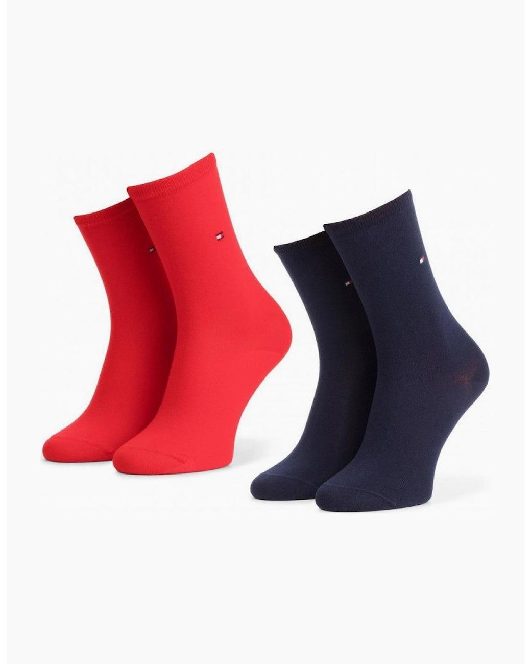 Tommy Hilfiger Red 2 Pack Crew Socks