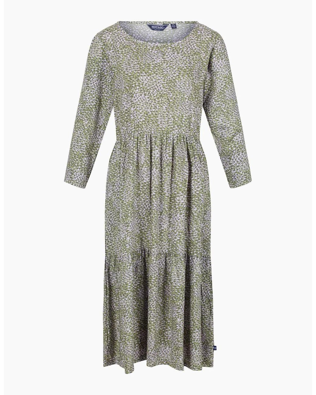 Regatta Gray Ladies Briella Abstract Long-Sleeved Casual Dress