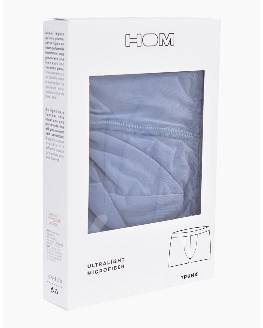 Hom Blue Plume Ultra-Light Boxer Trunk, Mid for men