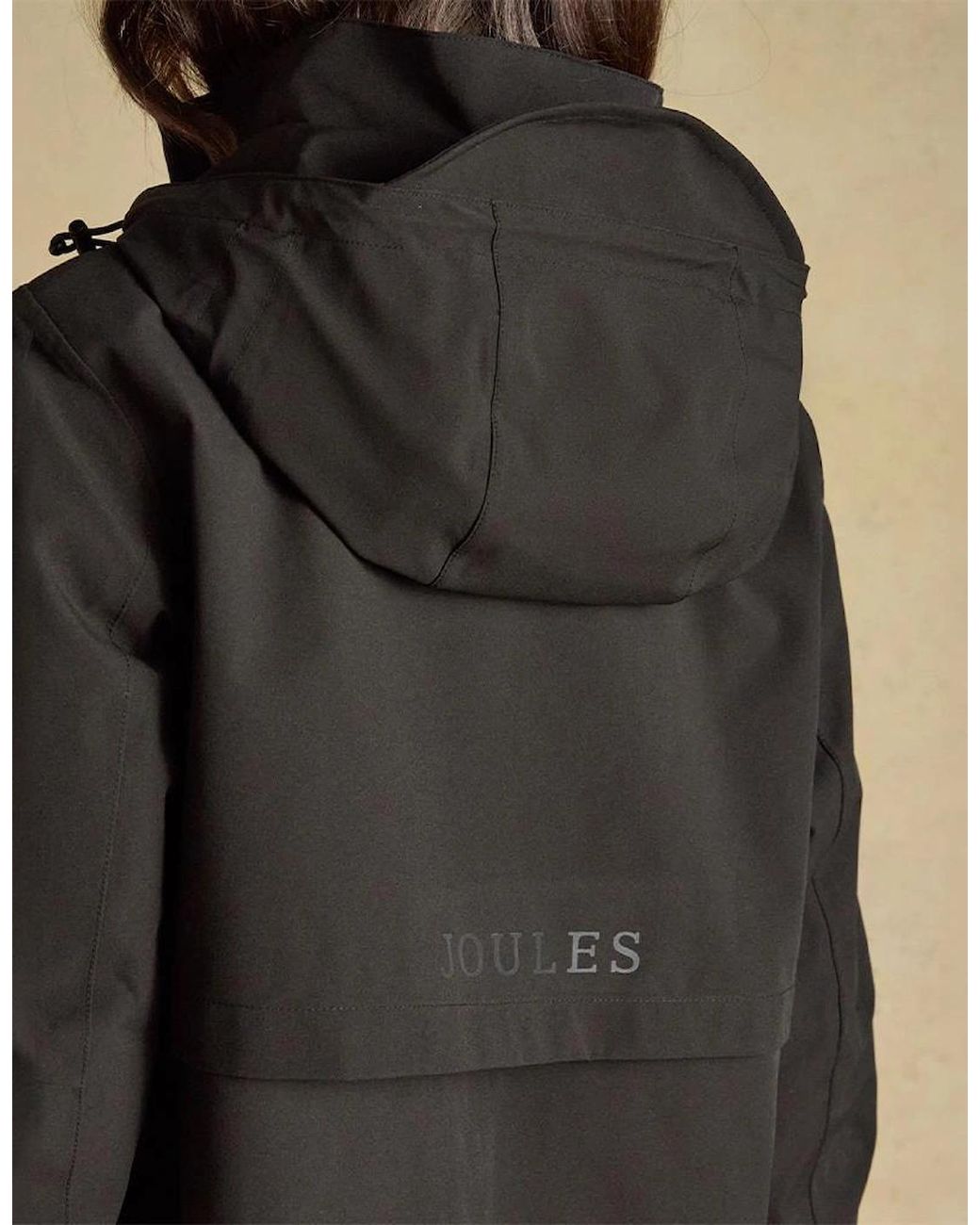 Joules Black Rainaway Waterproof Rain Coat