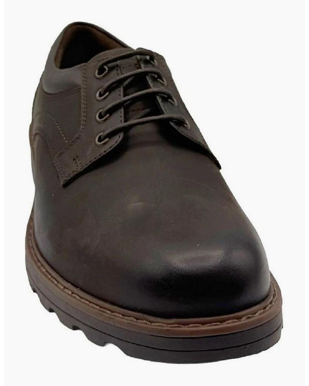 Rockport Black Marshall Plain Toe Derby Shoes for men