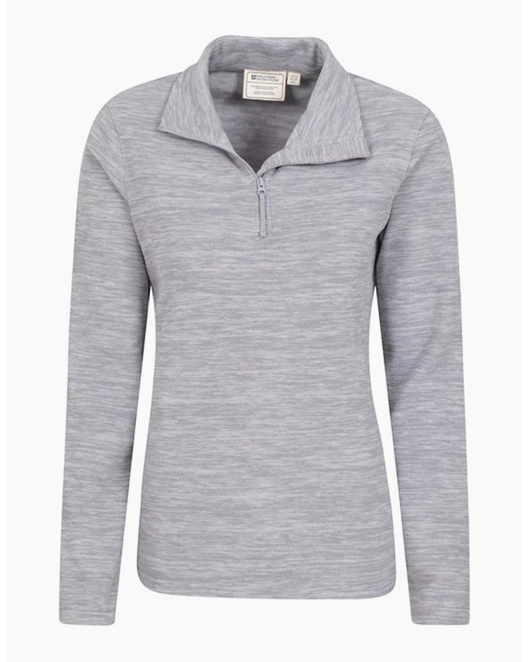 Mountain Warehouse Gray Ladies Snowdon Melange Fleece Top