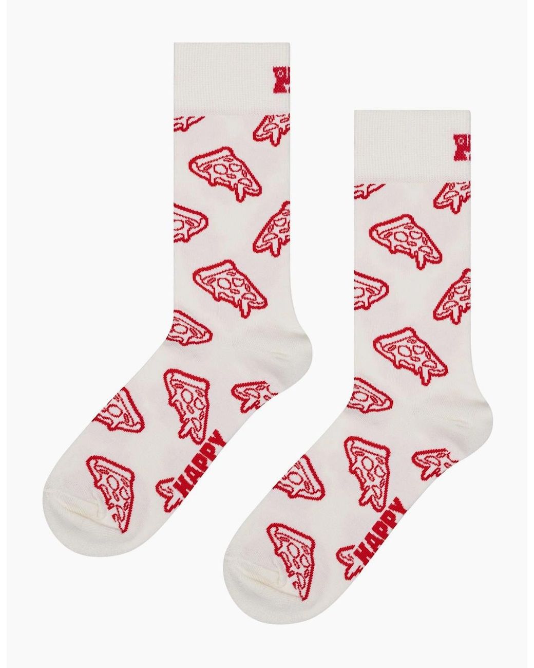 Happy Socks Pink Pizza Socks