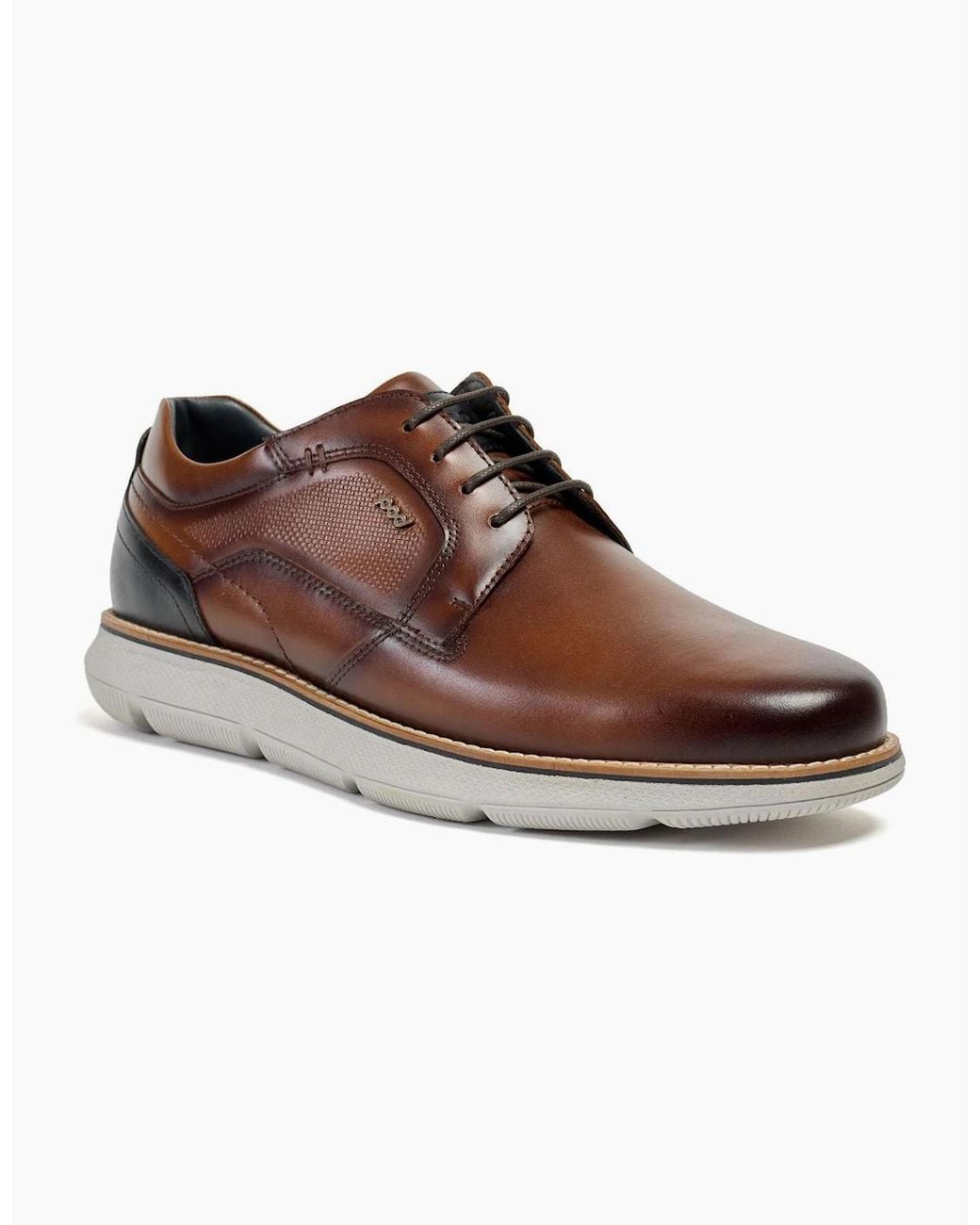 Pod Brown Finch Leather Shoes Cognac for men