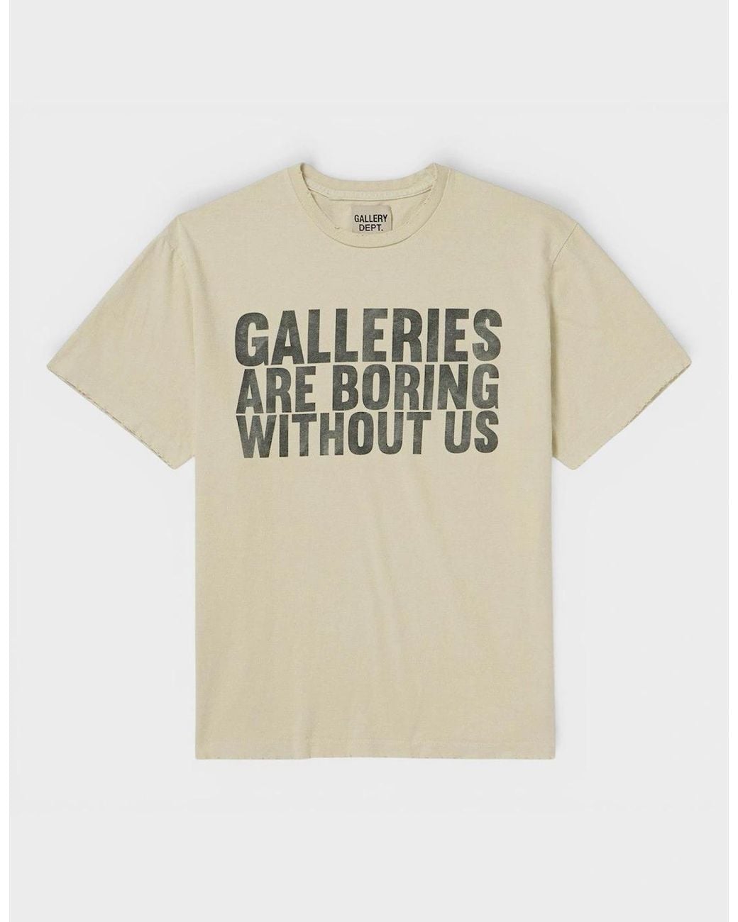 GALLERY DEPT. Natural Boring Logo Tee Archival for men