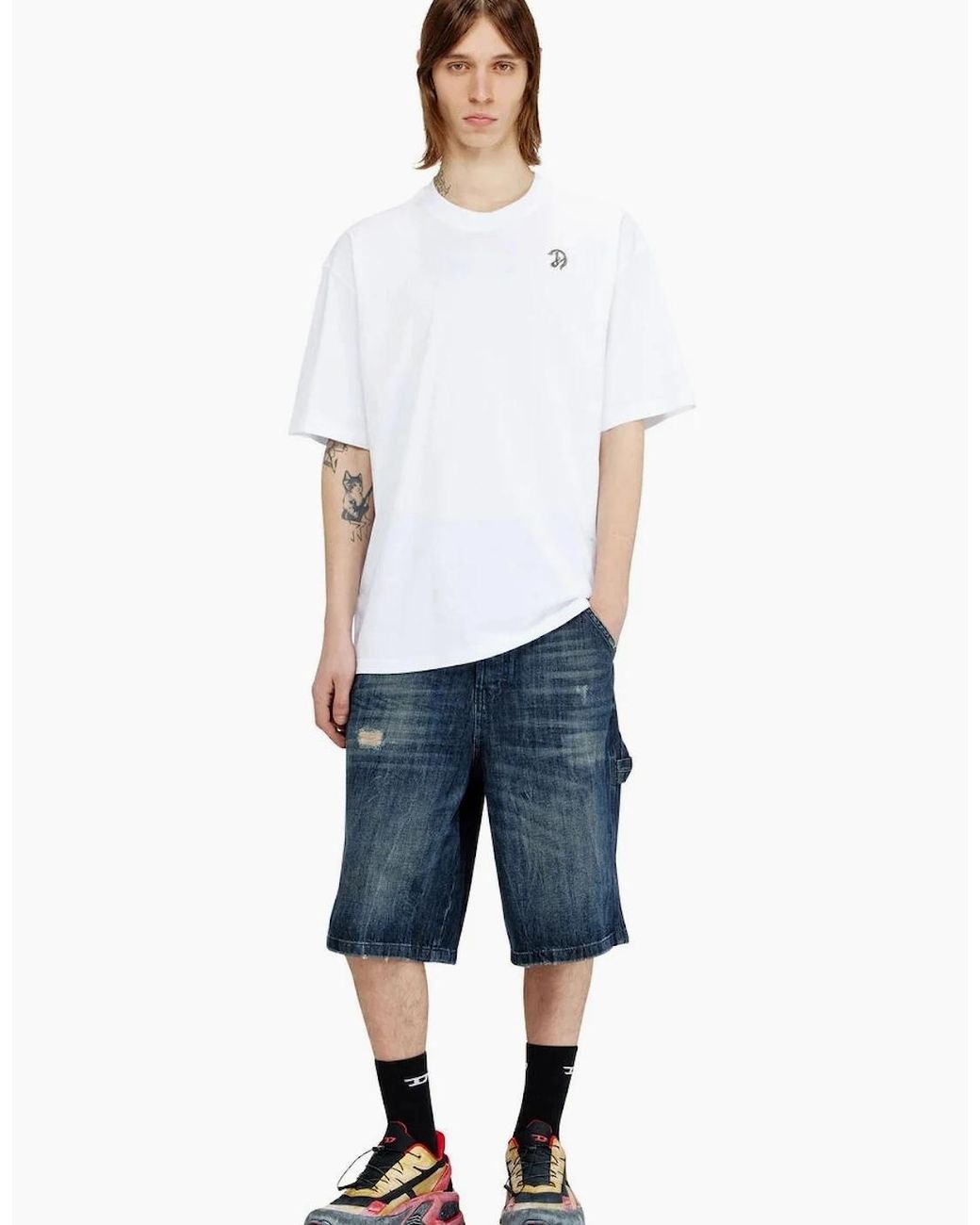 DIESEL White T-Boggy V2 T-Shirt for men