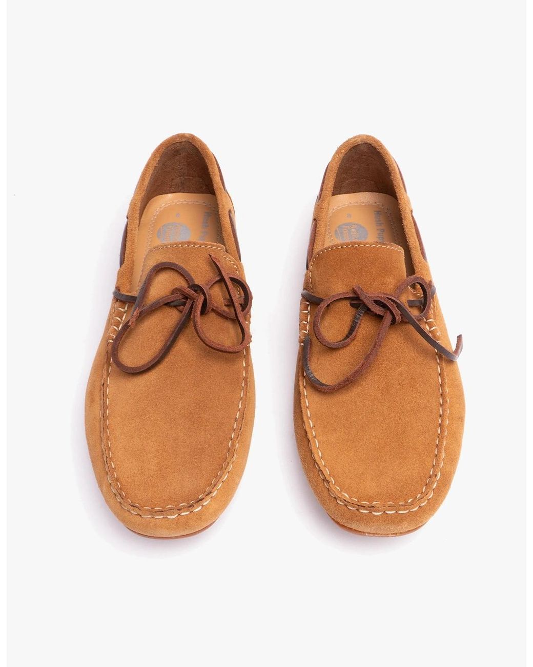 Hush Puppies Brown Reuben Boat Shoes Tan for men