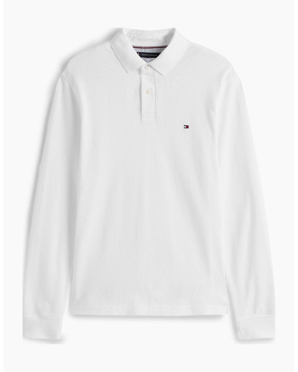 Tommy Hilfiger White 1985 Regular Long Sleeve Polo Shirt for men