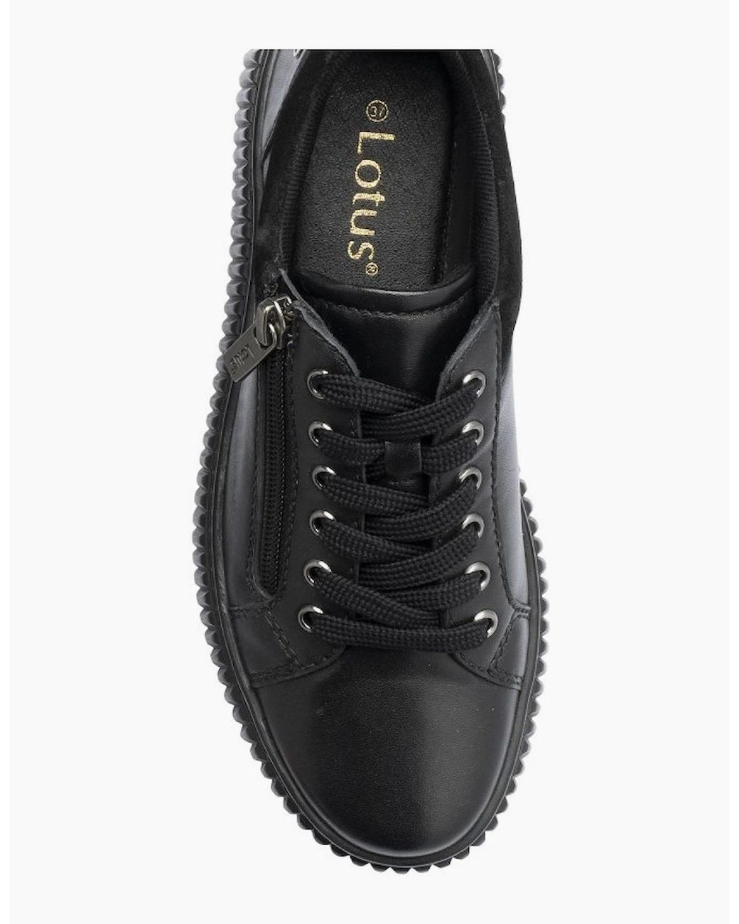 Lotus Black Juna Trainers