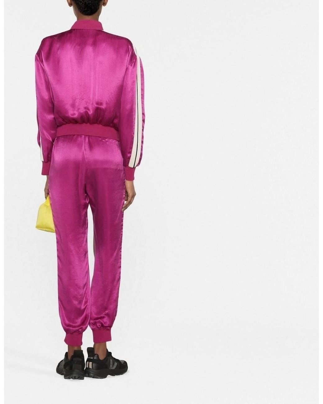 Palm Angels Pink Track Bomber Jacket