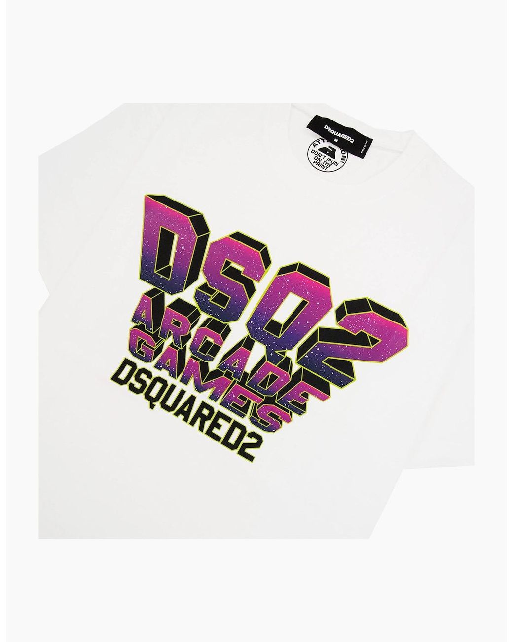 DSquared² White Dsq2 Arcade Games Cool T Shirt 100 for men