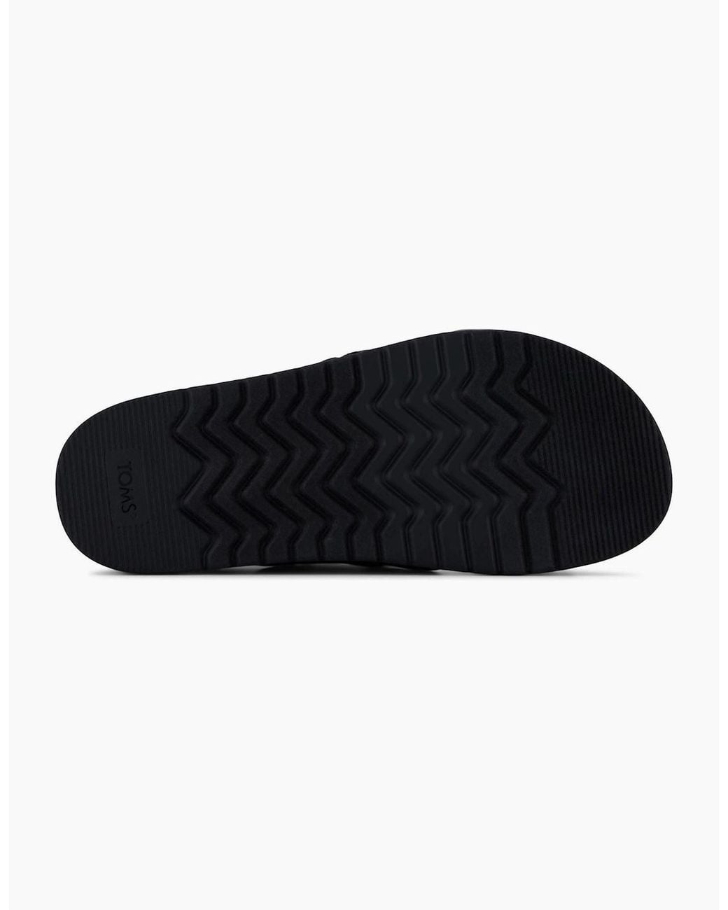 TOMS Black Marin Polyester Sandals
