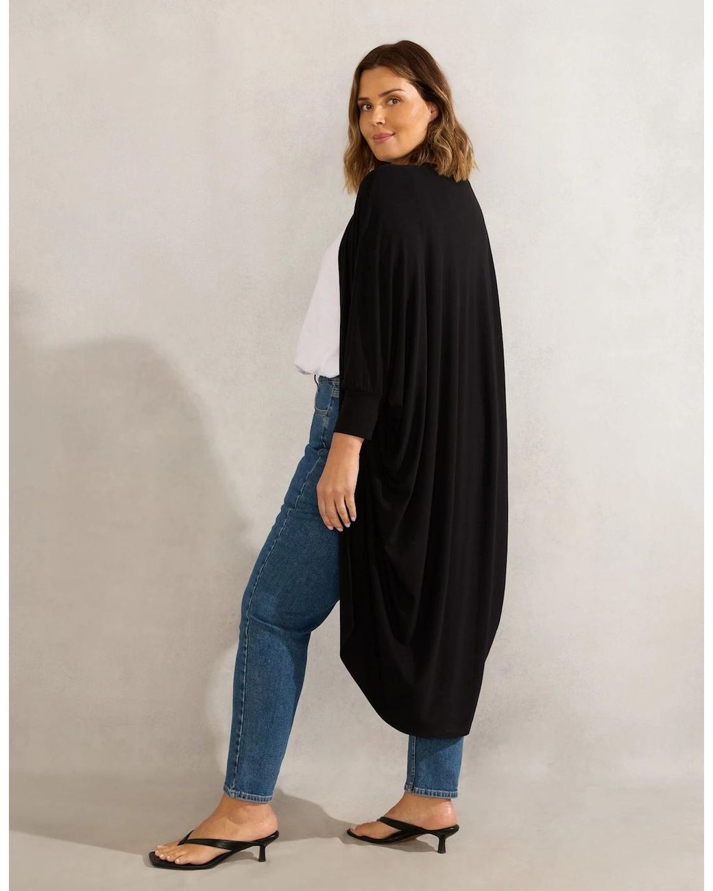 Live Unlimited London Blue Longline Cardigan