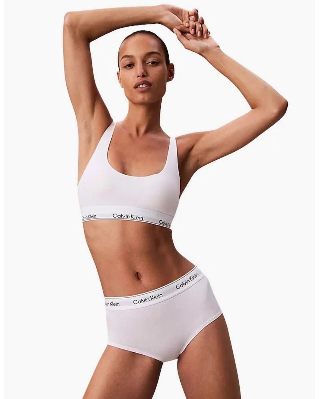 Calvin Klein White Icon Cotton Modal Boy Short