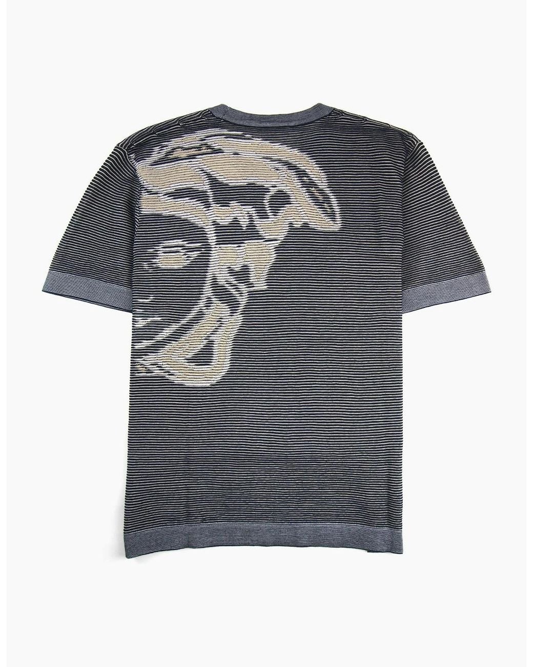 Versace Gray Back Logo Medusa T-Shirt for men