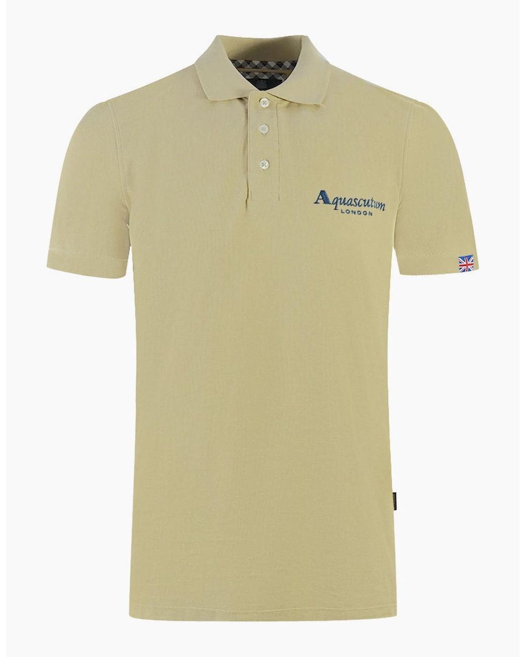 Aquascutum Green London Classic Polo Shirt for men
