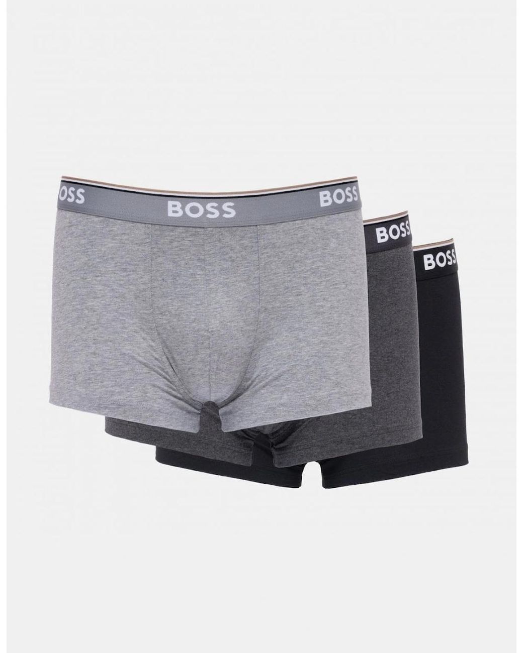 Boss Gray Boss 3 Pack Power Trunks Nos for men