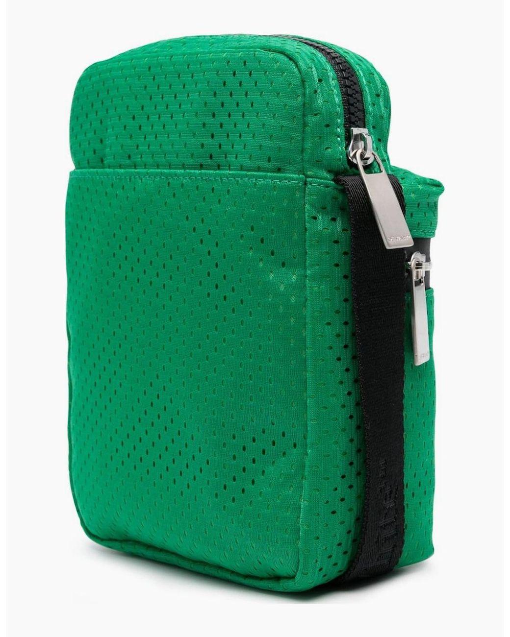 Off-White c/o Virgil Abloh Green Outdoor Crossbody Mesh Bag for men