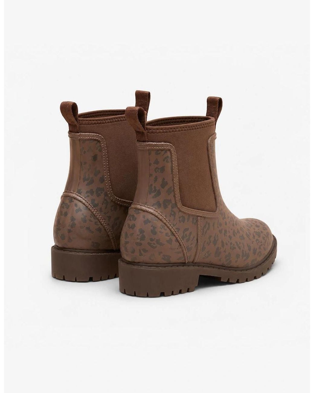 Joules Brown Oakfield Chelsea Boots Leopard