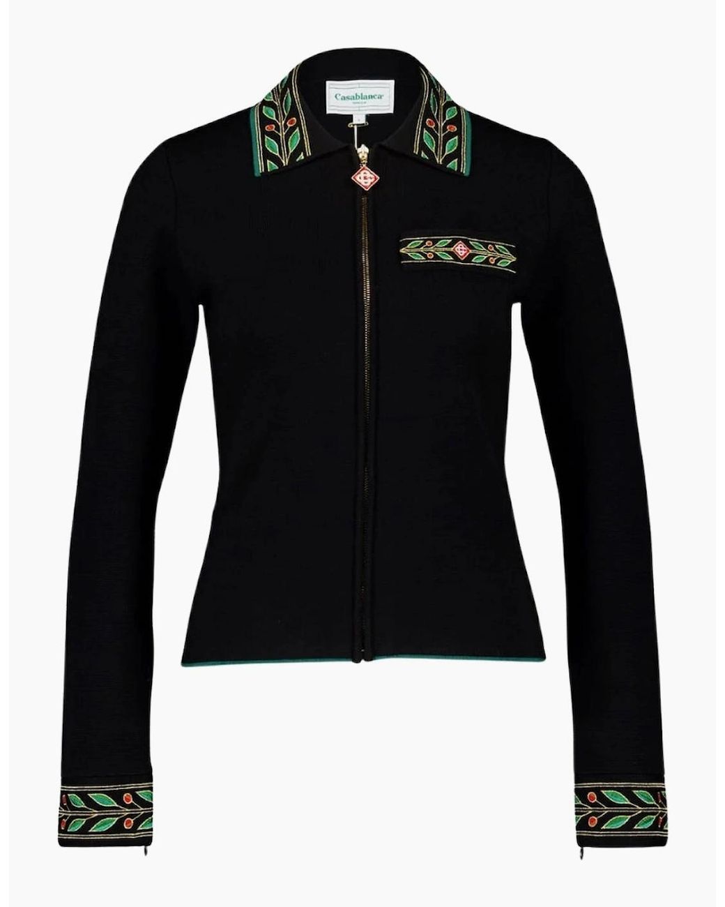 Casablanca Black Embroidered Laurel Jackets