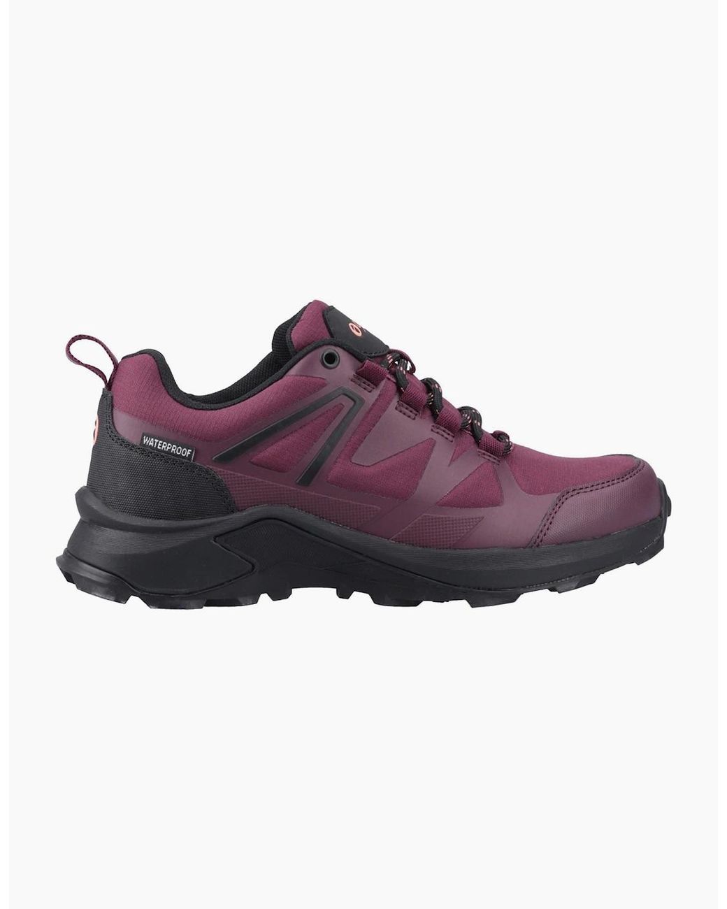Cotswold Purple Horton Low Textile Burgundy Hiking Shoes