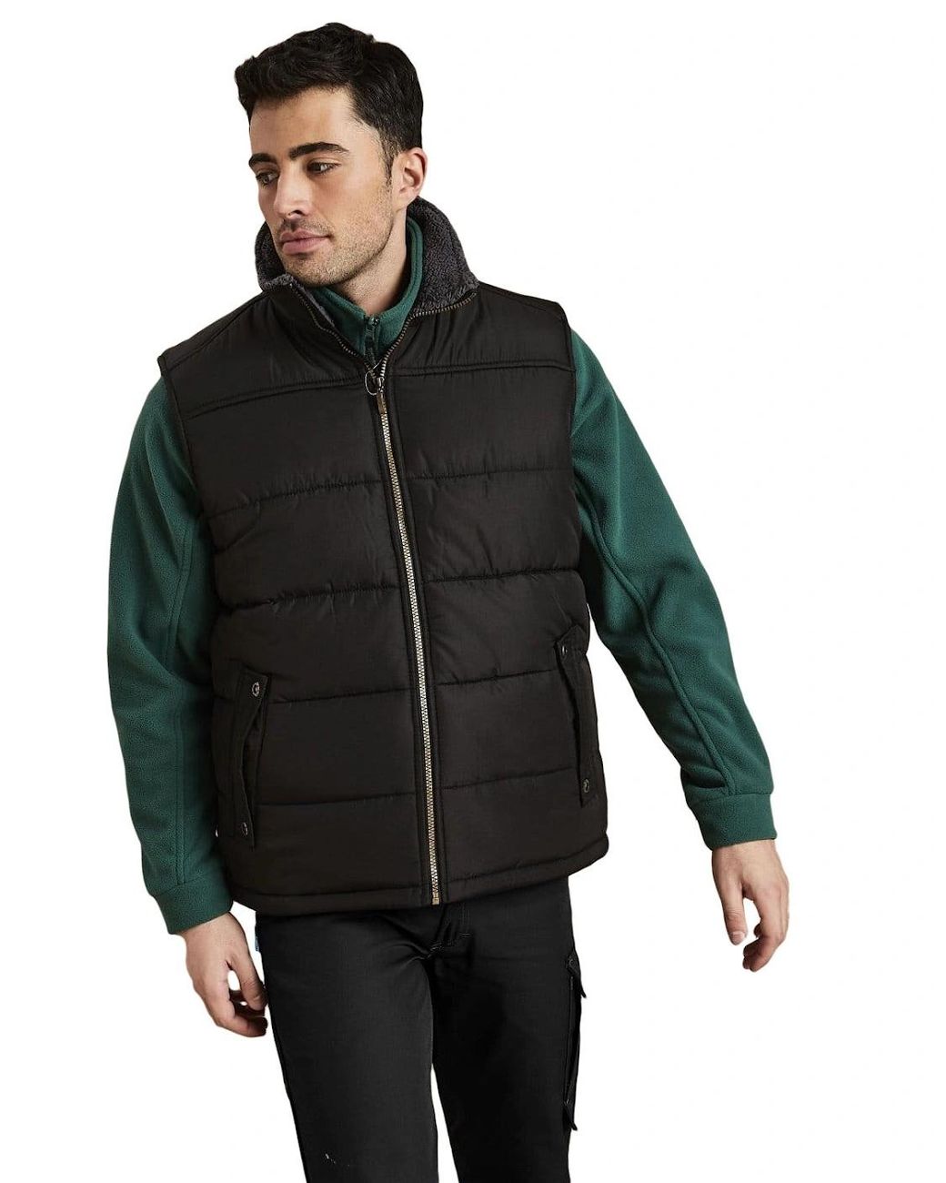 Regatta Black Standout Altoona Insulated Bodywarmer Jacket for men