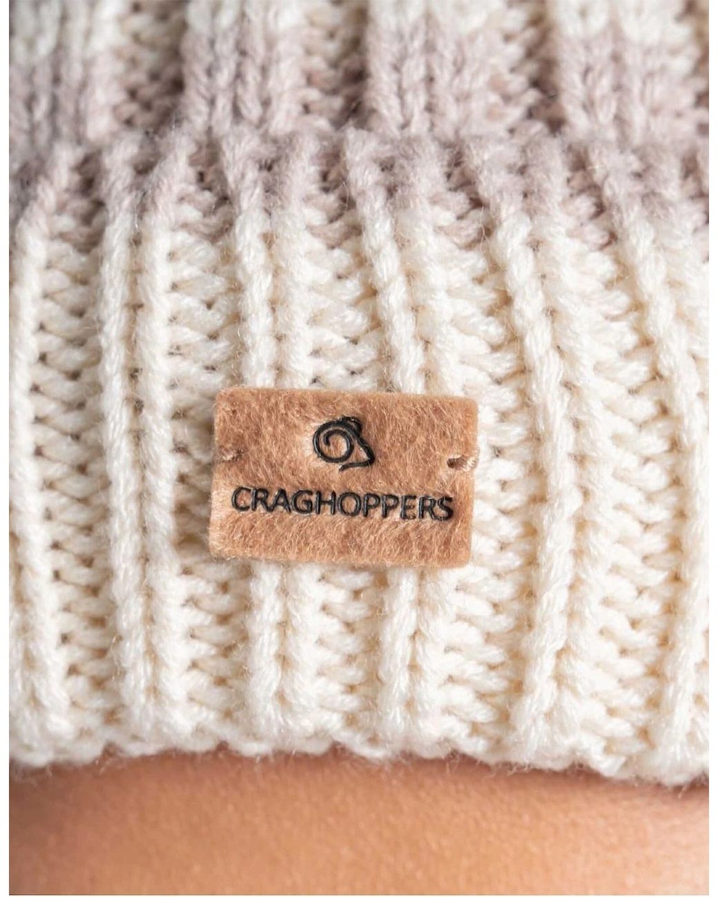 Craghoppers White Ladies National Trust Canina Striped Beanie