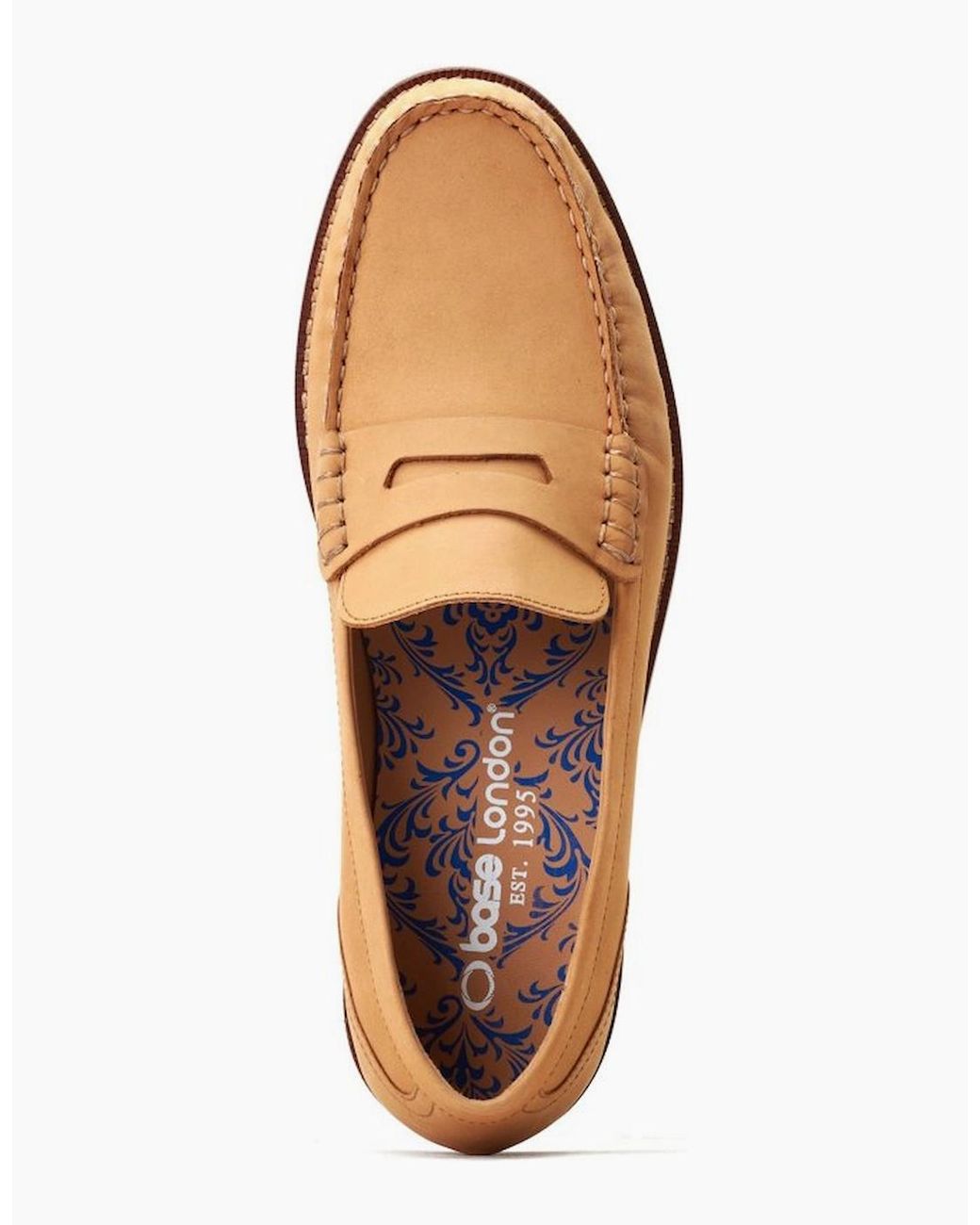 Base London White Garfield Penny Loafer for men
