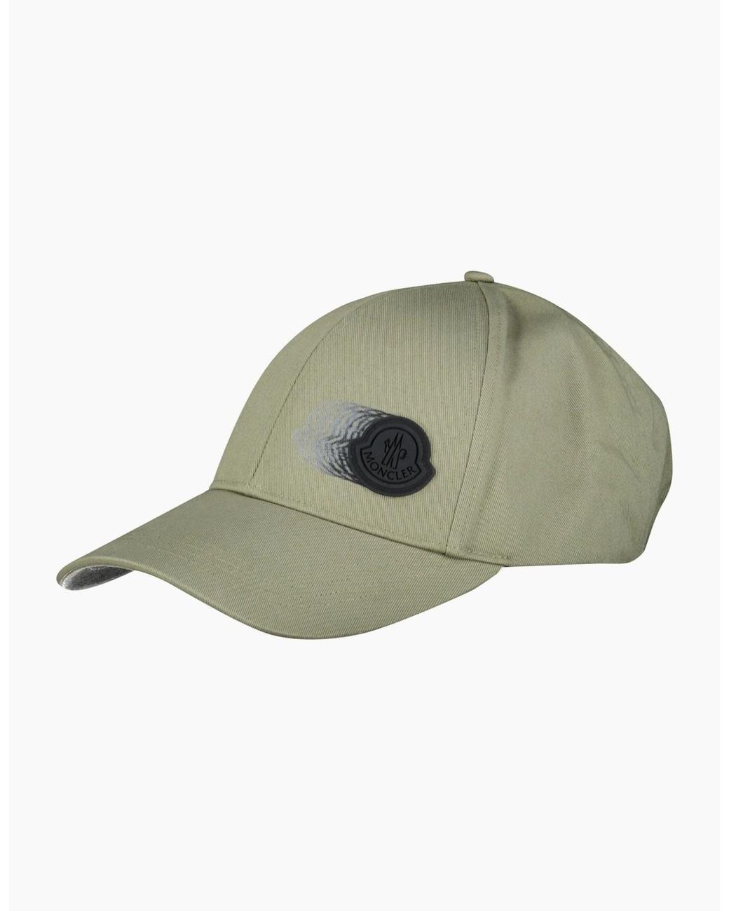 Moncler Green Logo Patch Cap Khaki for men