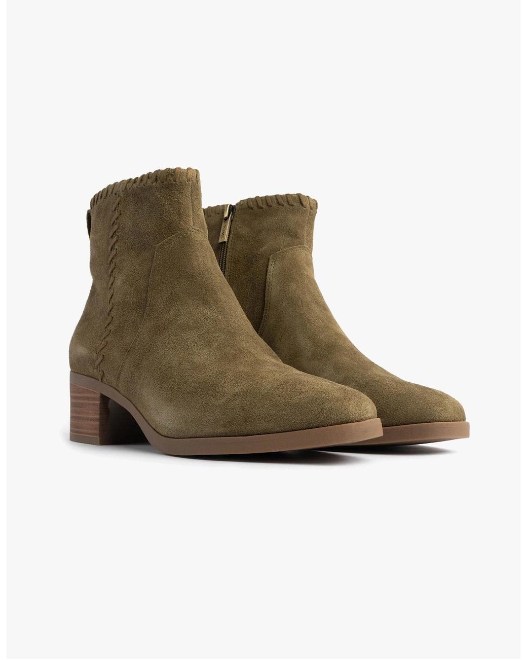 TOMS Green Delilah Ankle Boots