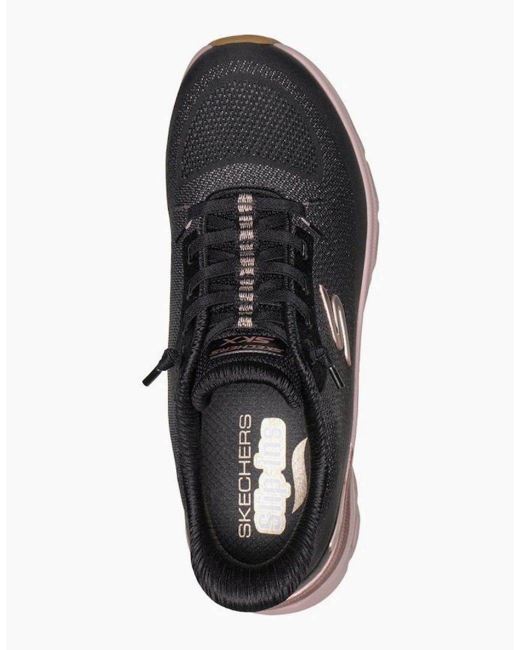 Skechers Black Arch Fit Glide-Step Pro Golden Pace Trainers