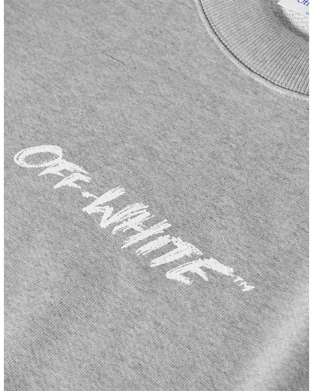 Off-White c/o Virgil Abloh Gray Crew Sweatshirt for men