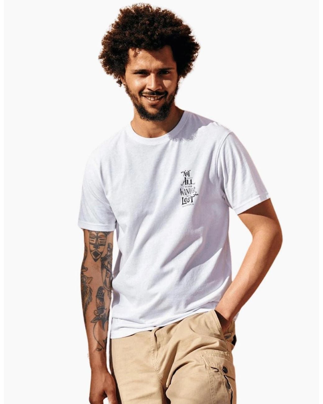 Saltrock White Lost Ships Short Sleeve T-Shirt for men