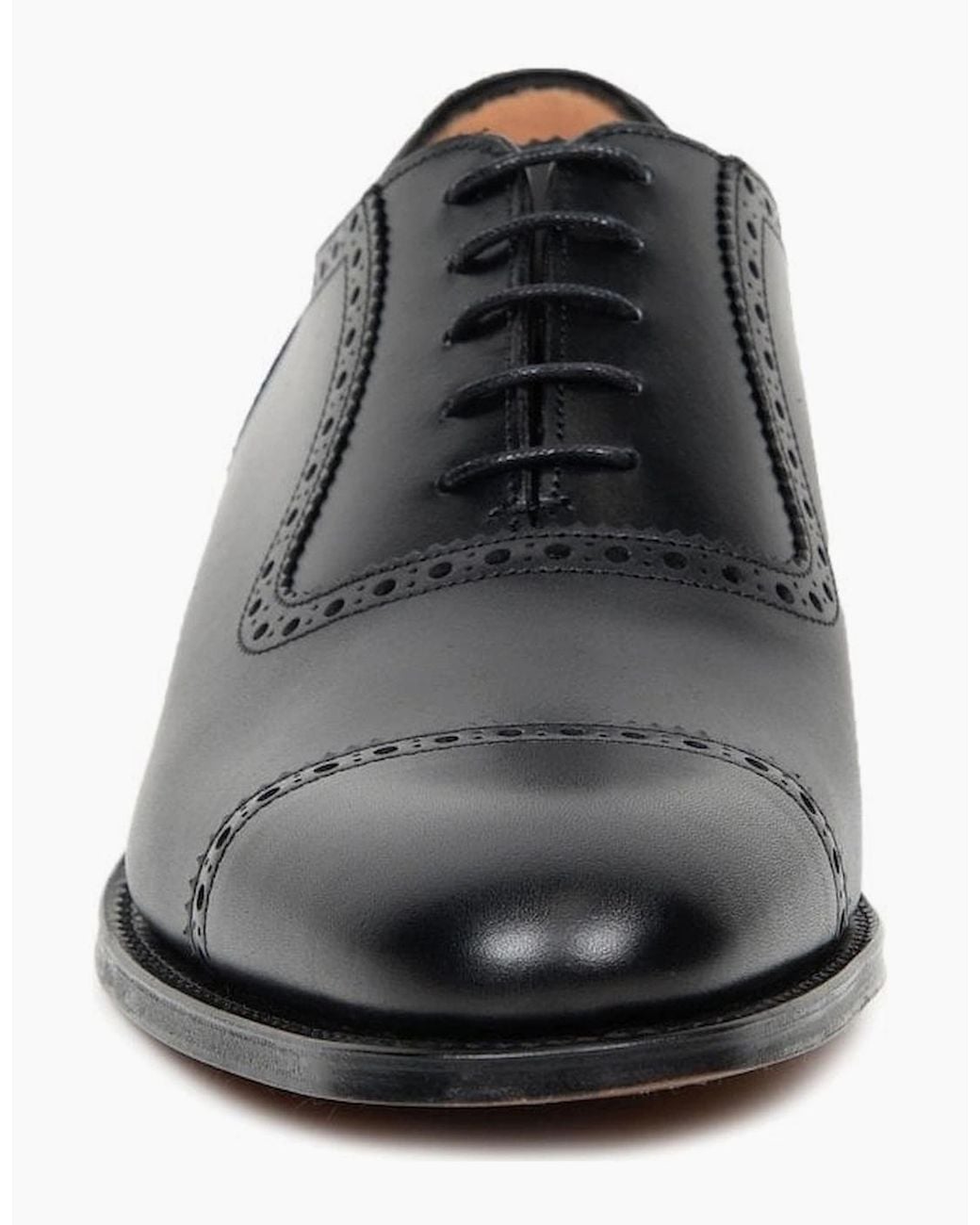 Cheaney Black Fenchurch Oxford Shoes for men