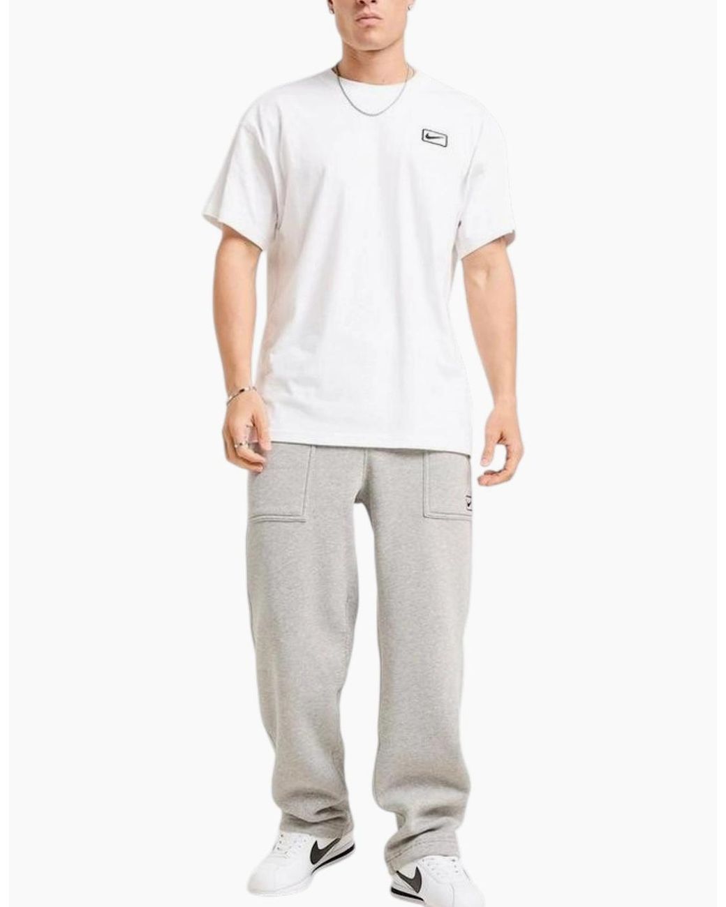 Nike White Sportswear Street Iq2766 T-Shirt for men