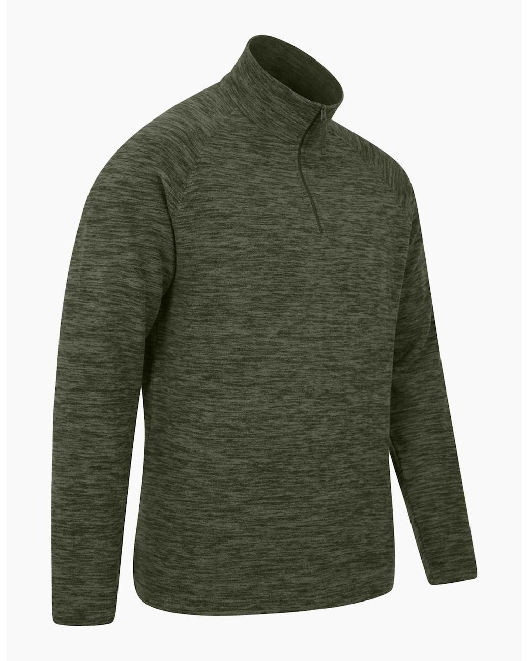 Mountain Warehouse Green Snowdon Ii Fleece Top for men