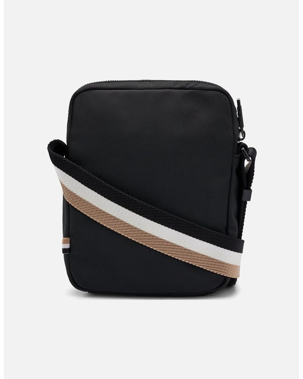 Boss Black Boss Catch 3.0 Textured Crossbody Bag With Logo for men