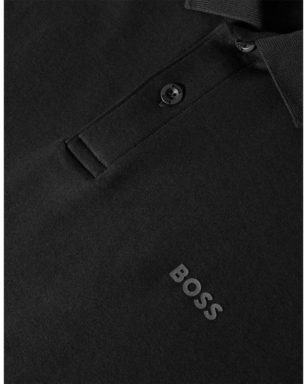 Boss Black Wordmark Collared Neck Short Sleeve Polo Shirt for men