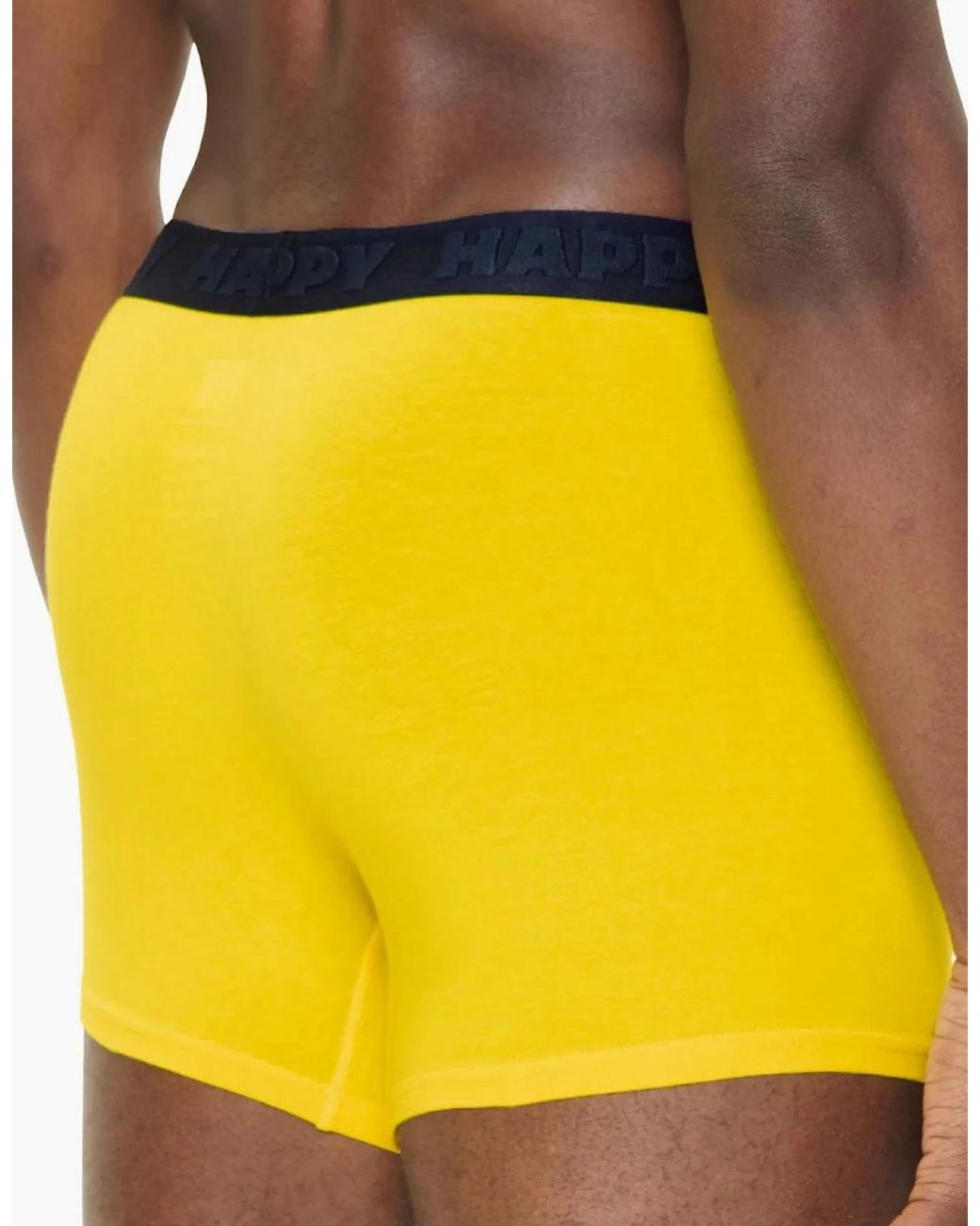 Happy Socks Yellow Gherkin Boxer Trunk for men