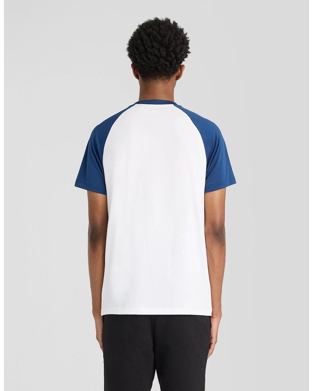 Lyle & Scott Blue Sports Colour Block T-Shirt for men