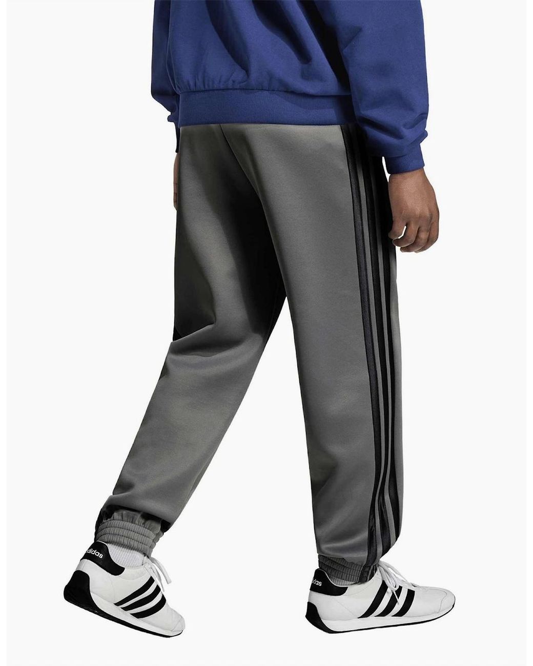 Adidas Gray Stadium Fleece Joggers for men