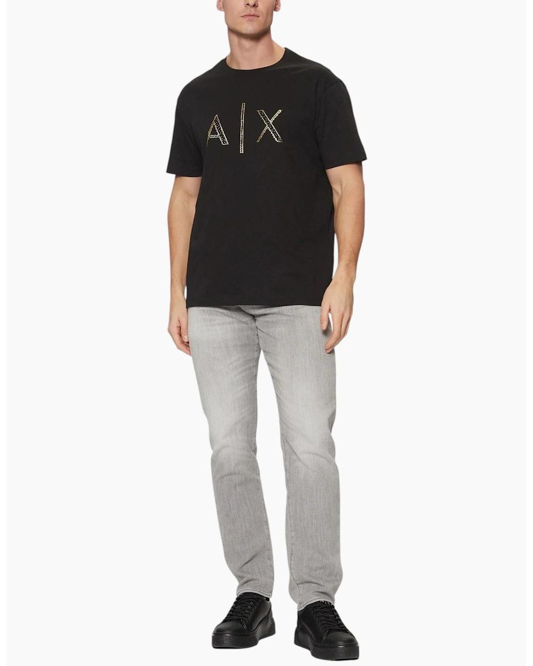 Armani Black Exchange T-Shirts Milano A for men