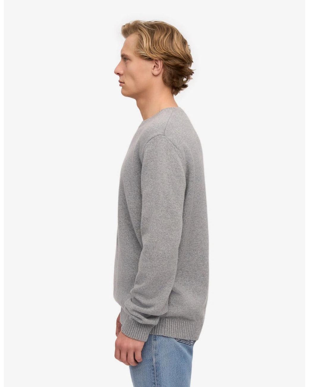 COLORFUL STANDARD Blue Classic Merino Wool Crew Neck Jumper for men