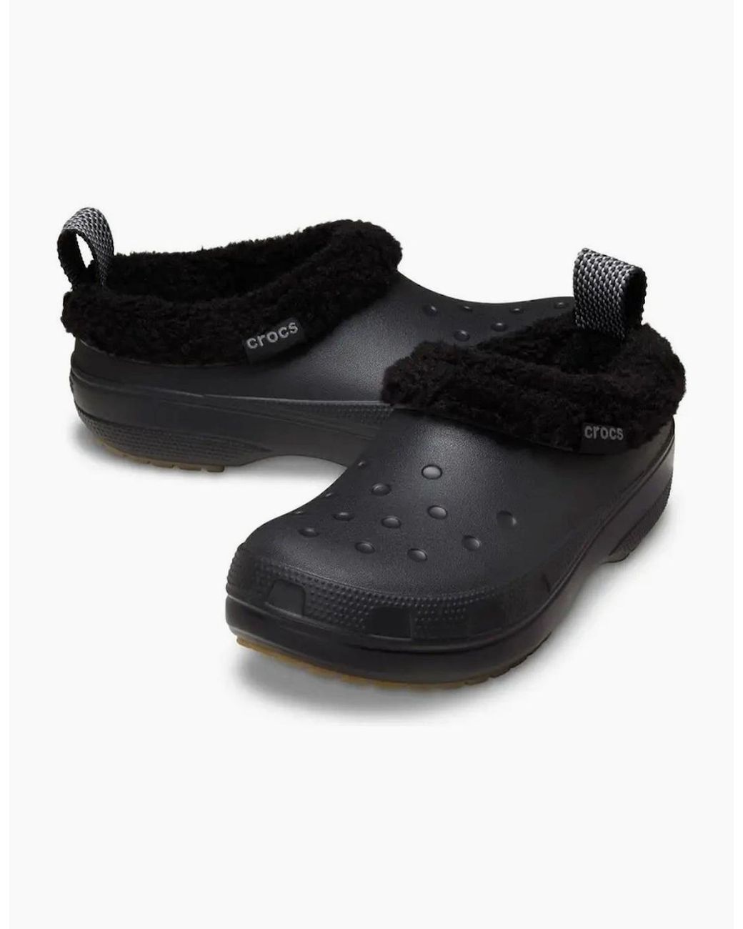 CROCSTM Black Classic Lined Shorty Clogs for men