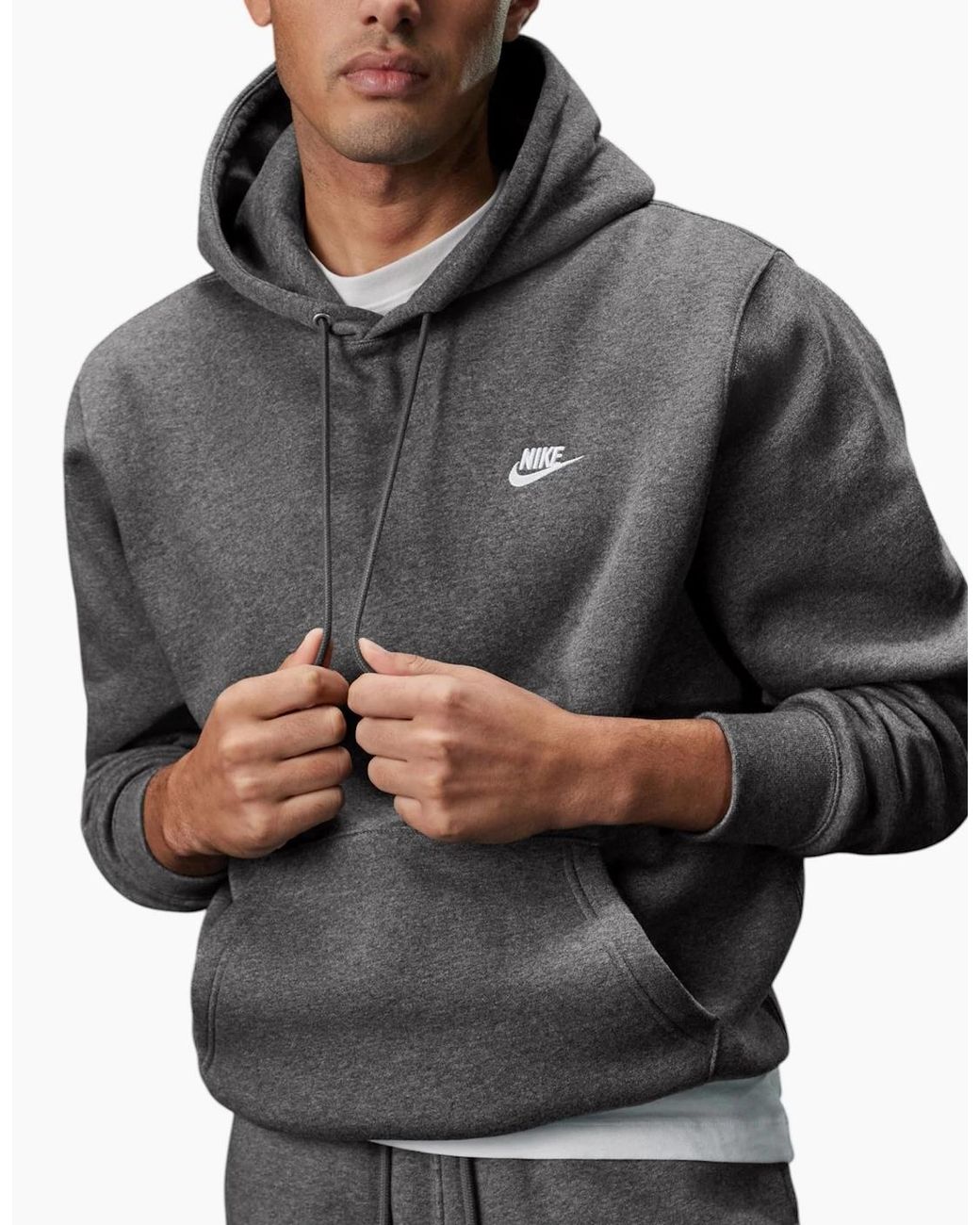 Nike Black Club Fleece Tracksuit Set Hoodie And Joggers Sportswear for men
