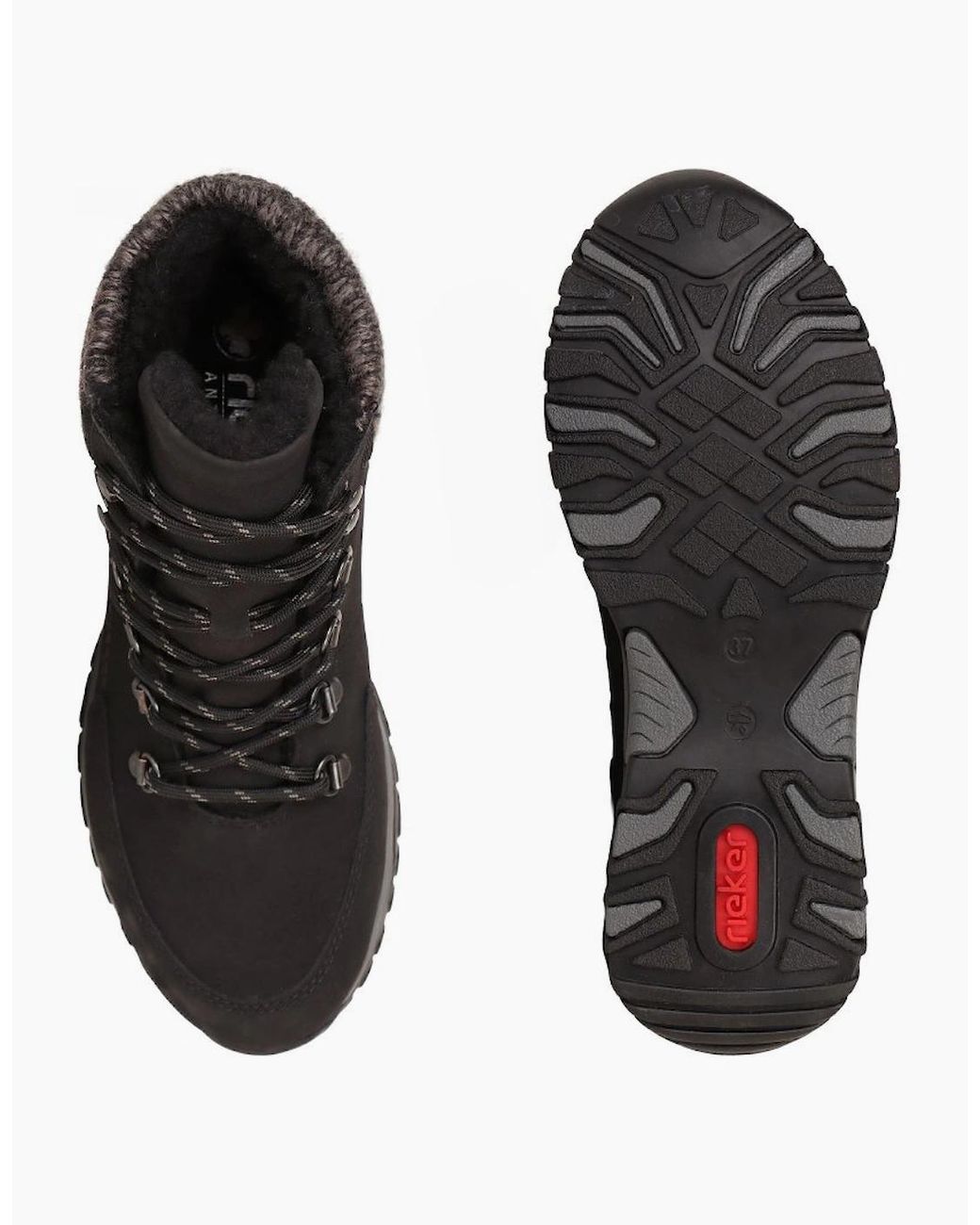 Rieker Black Snowdon Ankle Boots