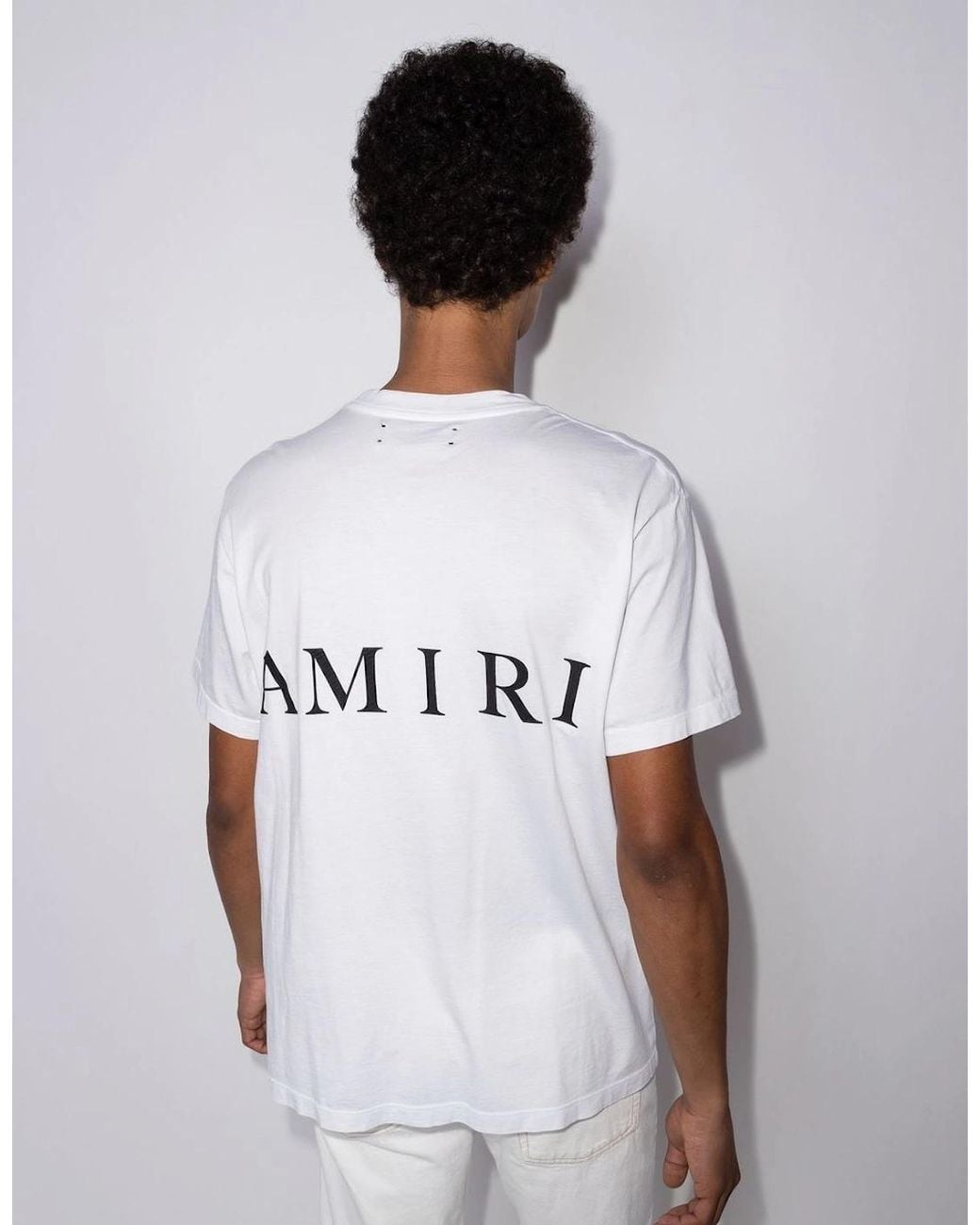 Amiri White Ma Logo T-Shirt for men