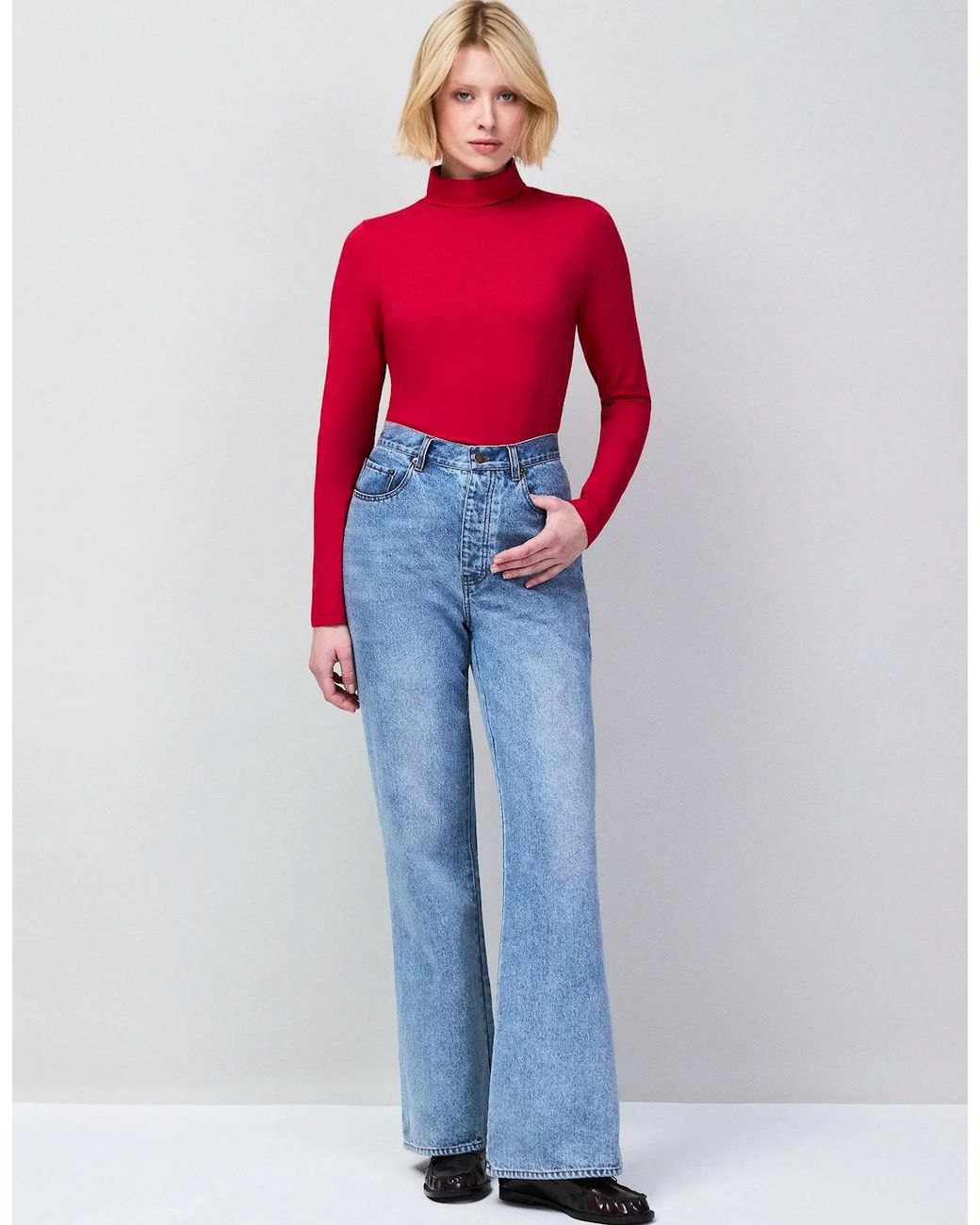 Ro&zo Blue Denim Bootcut Jeans